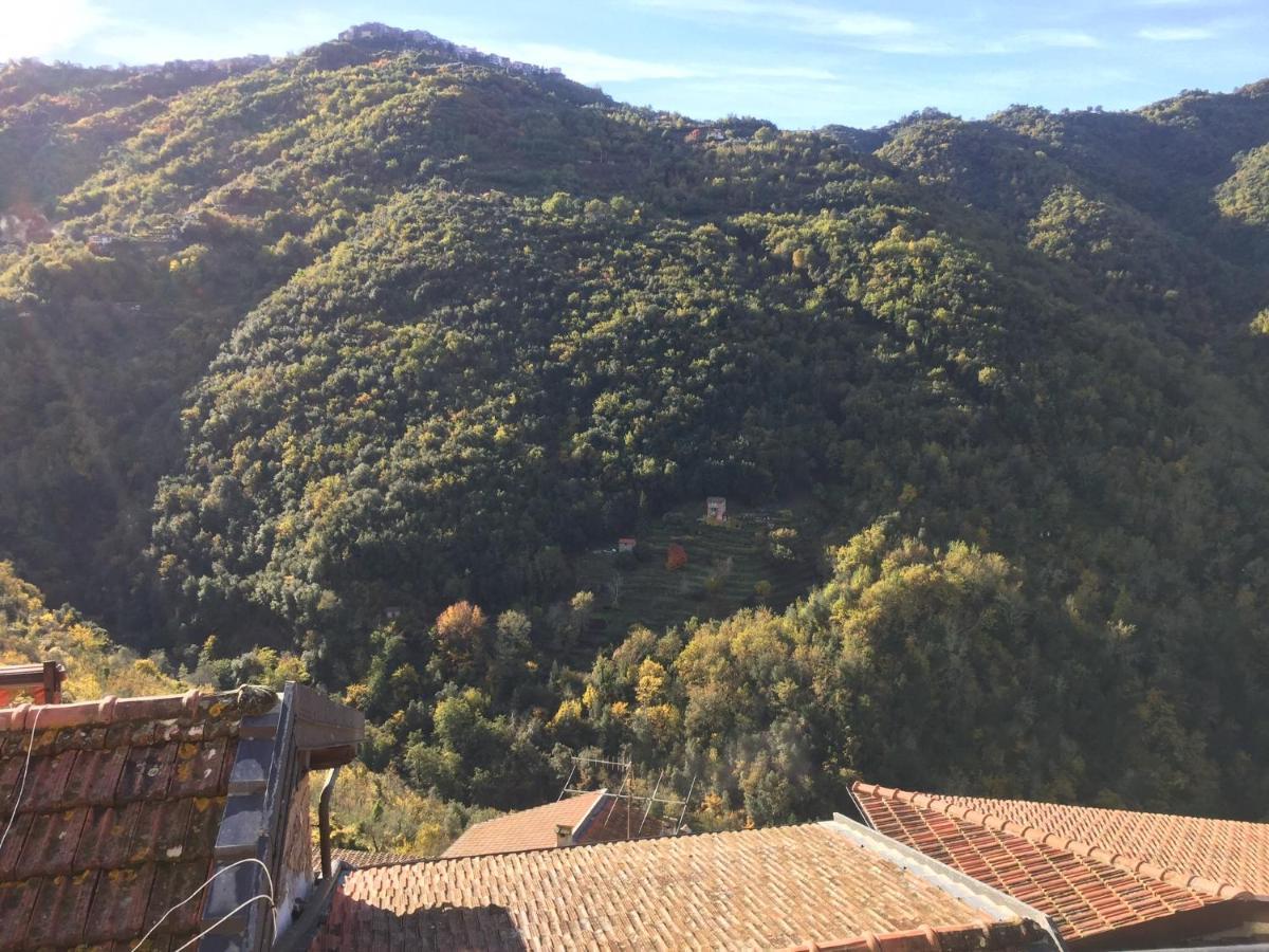 House In The Medieval Village Apricale Buitenkant foto